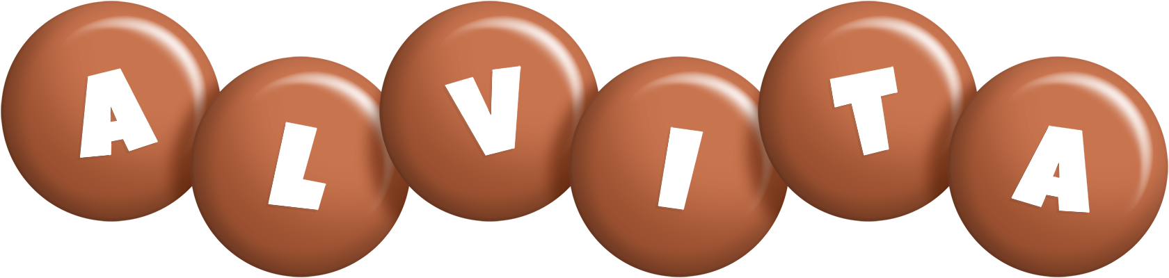 Alvita candy-brown logo