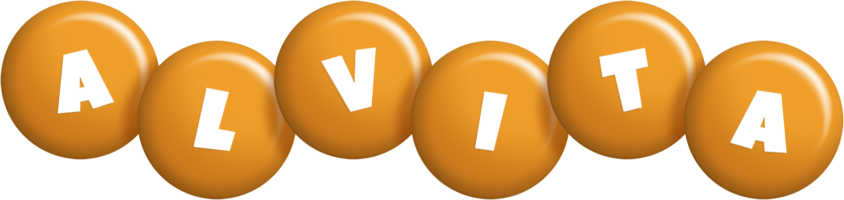Alvita candy-orange logo