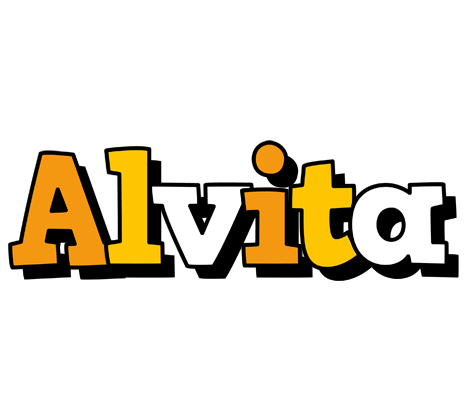 Alvita cartoon logo