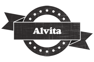 Alvita grunge logo