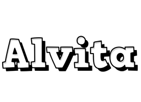 Alvita snowing logo