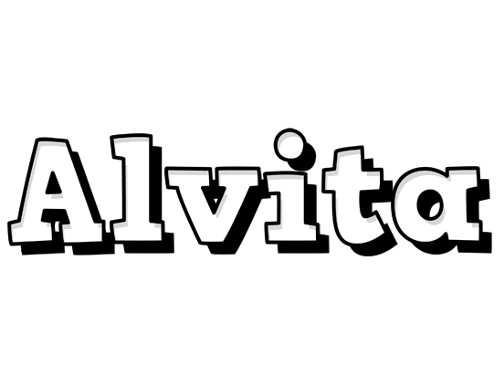 Alvita snowing logo