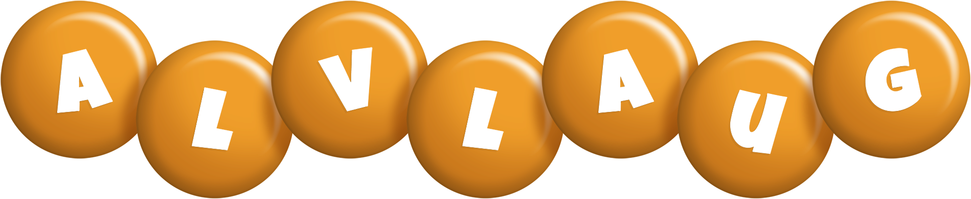 Alvlaug candy-orange logo
