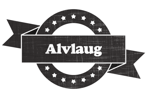 Alvlaug grunge logo