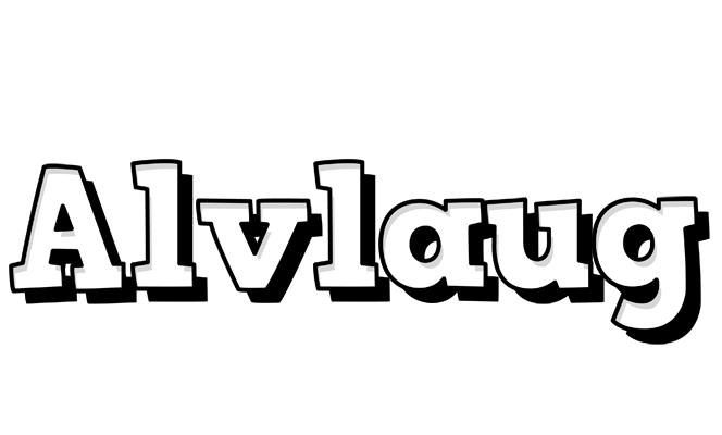 Alvlaug snowing logo
