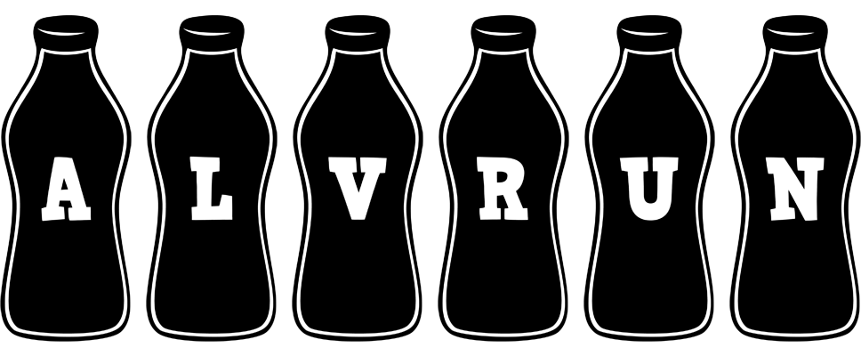 Alvrun bottle logo