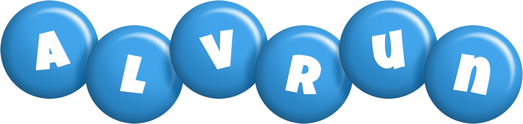 Alvrun candy-blue logo