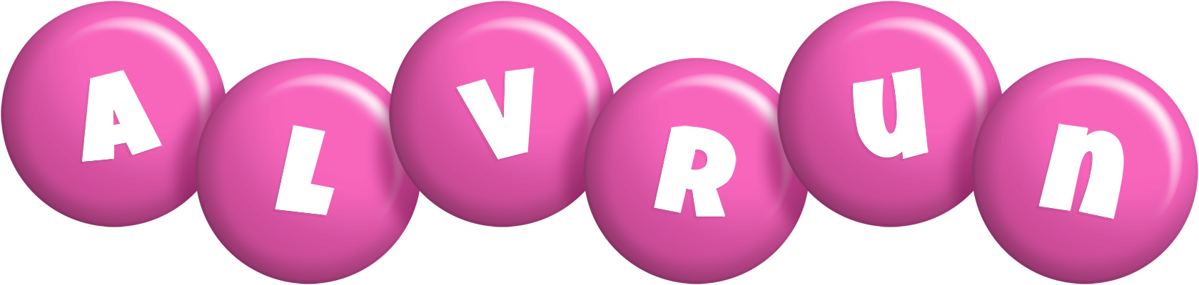 Alvrun candy-pink logo