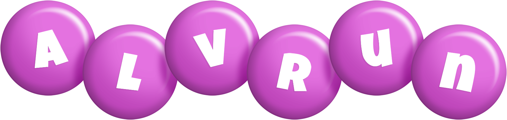 Alvrun candy-purple logo