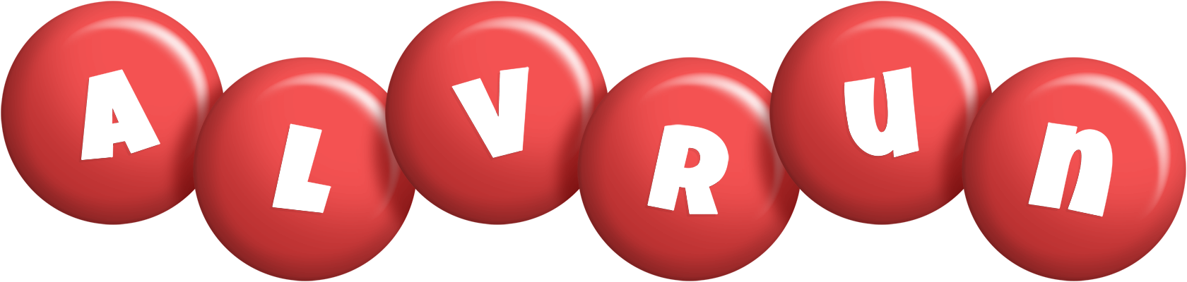 Alvrun candy-red logo