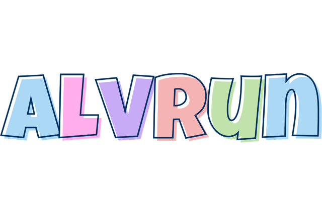 Alvrun pastel logo