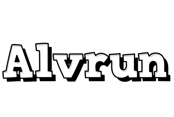 Alvrun snowing logo