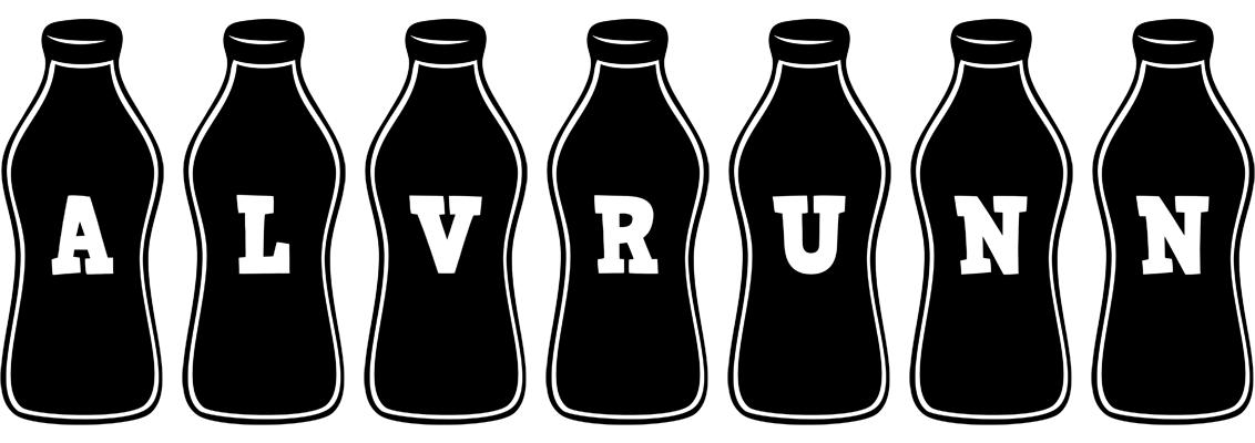 Alvrunn bottle logo