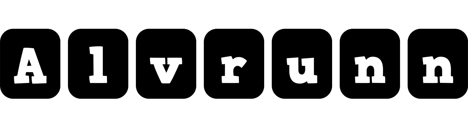 Alvrunn box logo