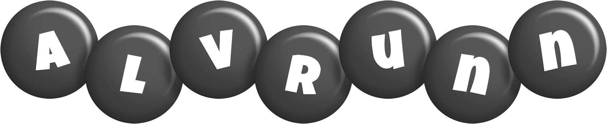 Alvrunn candy-black logo