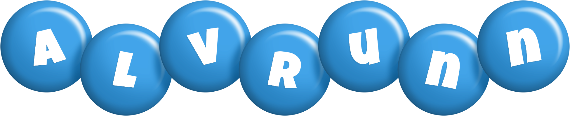 Alvrunn candy-blue logo