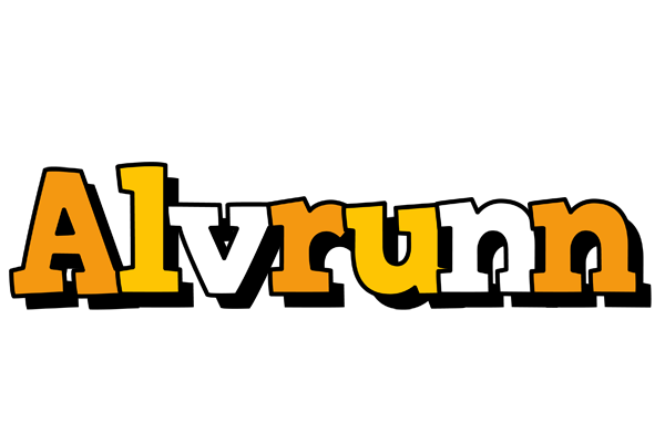 Alvrunn cartoon logo