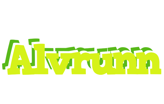 Alvrunn citrus logo