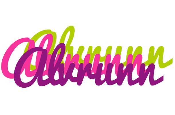 Alvrunn flowers logo