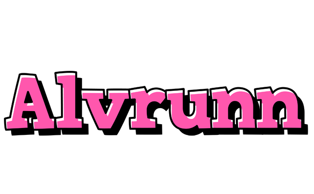 Alvrunn girlish logo