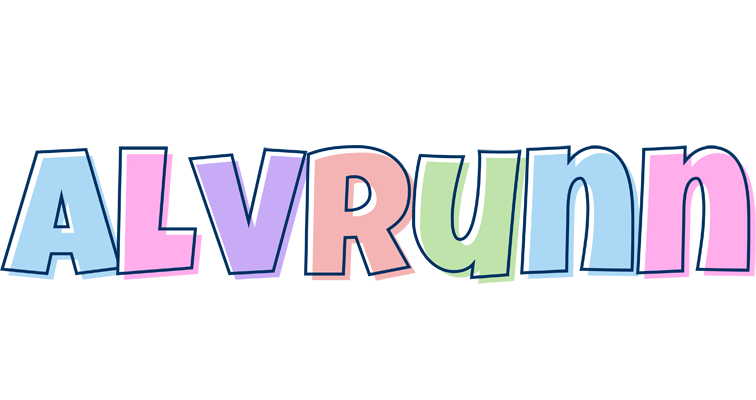 Alvrunn pastel logo