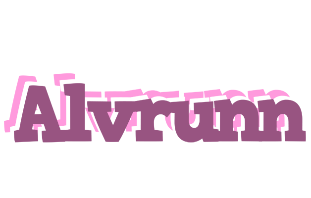 Alvrunn relaxing logo