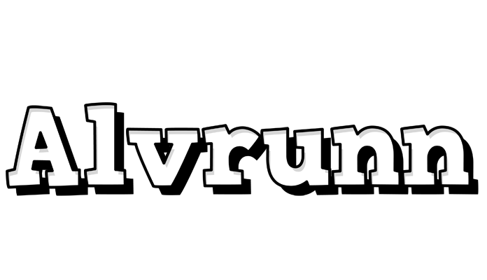 Alvrunn snowing logo