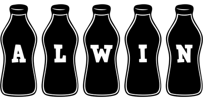 Alwin bottle logo