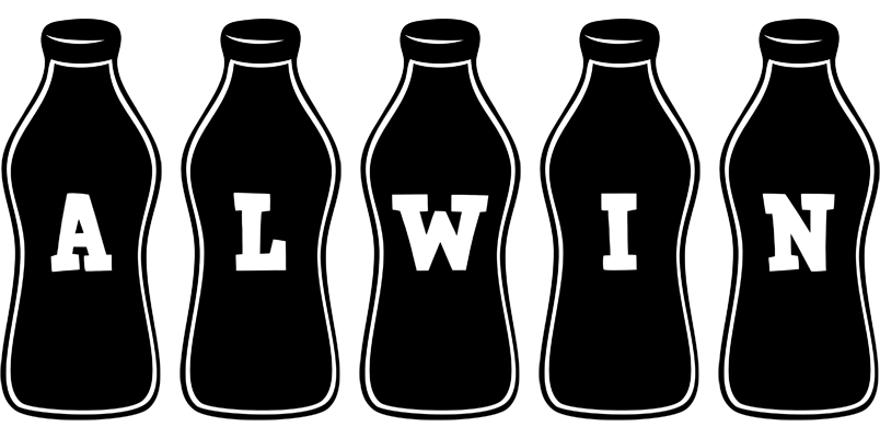 Alwin bottle logo