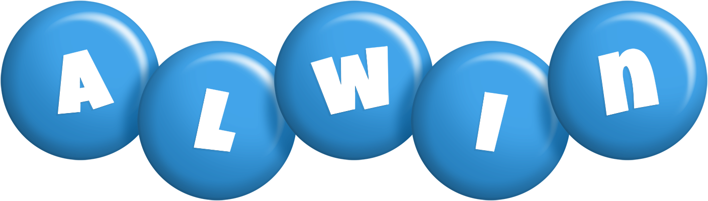 Alwin candy-blue logo