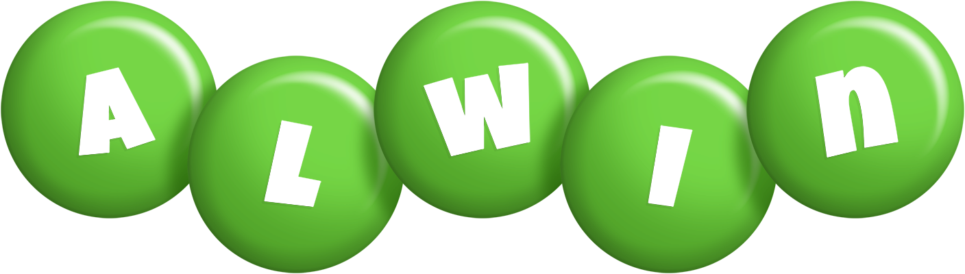 Alwin candy-green logo