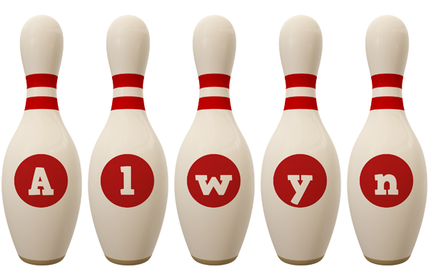 Alwyn bowling-pin logo