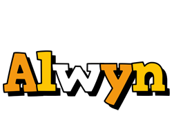 Alwyn cartoon logo