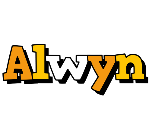 Alwyn cartoon logo