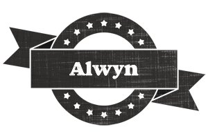 Alwyn grunge logo