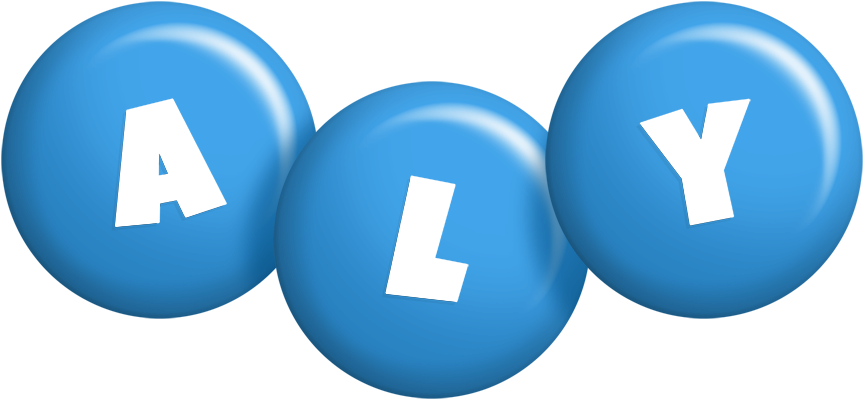 Aly candy-blue logo