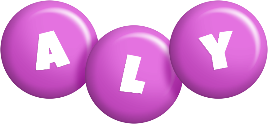 Aly candy-purple logo