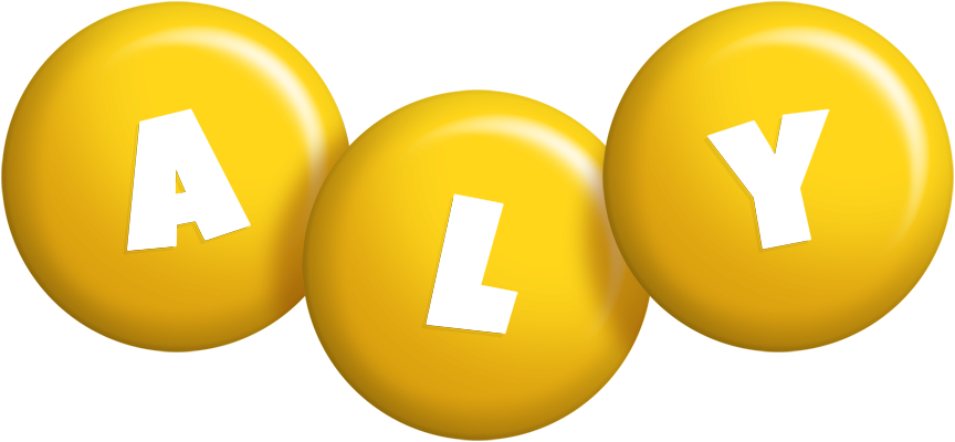 Aly candy-yellow logo