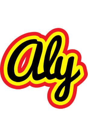 Aly flaming logo