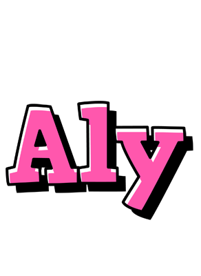 Aly girlish logo