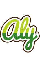 Aly golfing logo