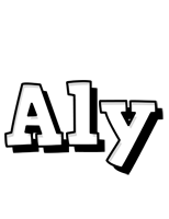Aly snowing logo