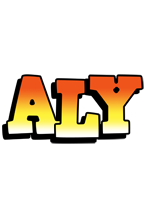 Aly sunset logo
