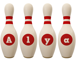 Alya bowling-pin logo