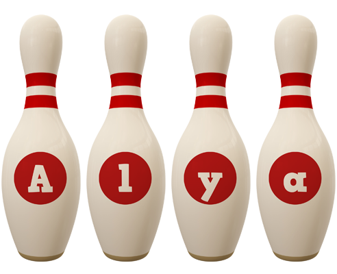 Alya bowling-pin logo