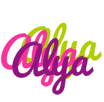 Alya flowers logo