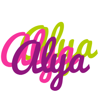 Alya flowers logo
