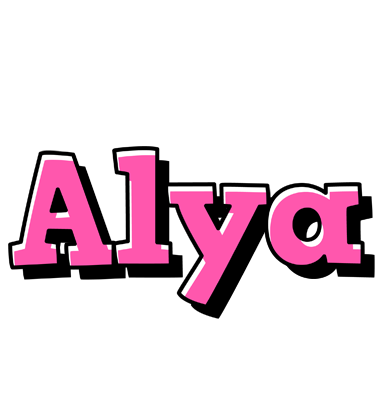 Alya girlish logo