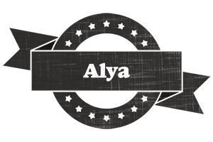 Alya grunge logo