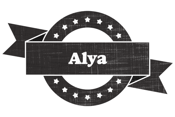 Alya grunge logo